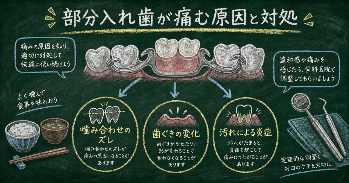 部分入れ歯が合わない・痛い方へ！原因と自宅での対処法・解決策