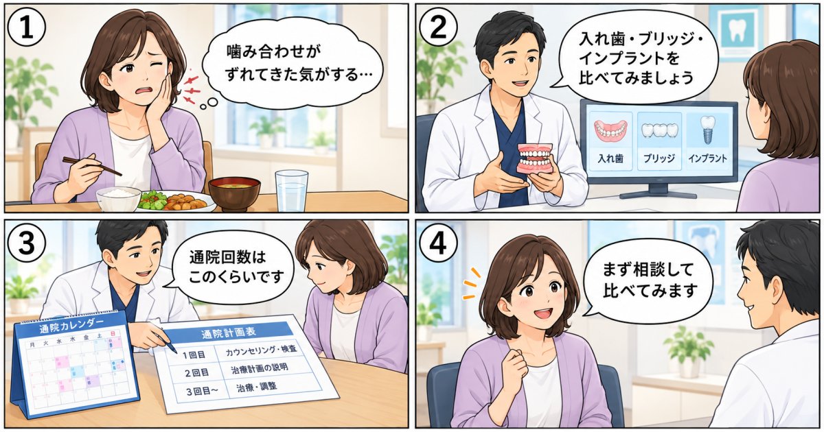 たつの市の40代女性が抜歯後インプラントで迷う理由と判断軸